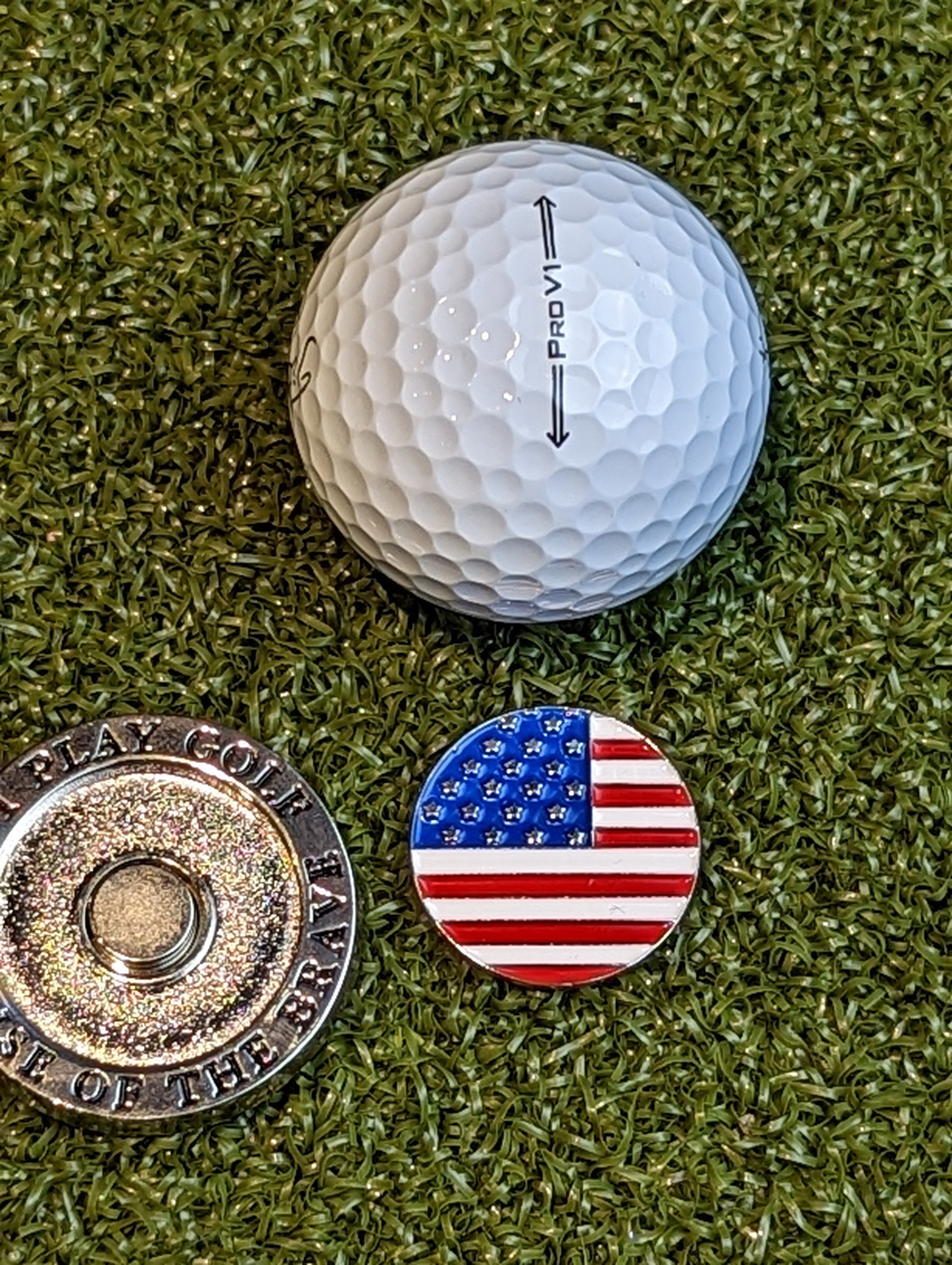 Stars and Stripes Metal Ball Marker