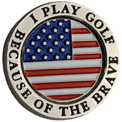 Stars and Stripes Metal Ball Marker